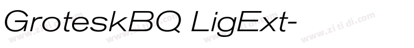 GroteskBQ LigExt字体转换